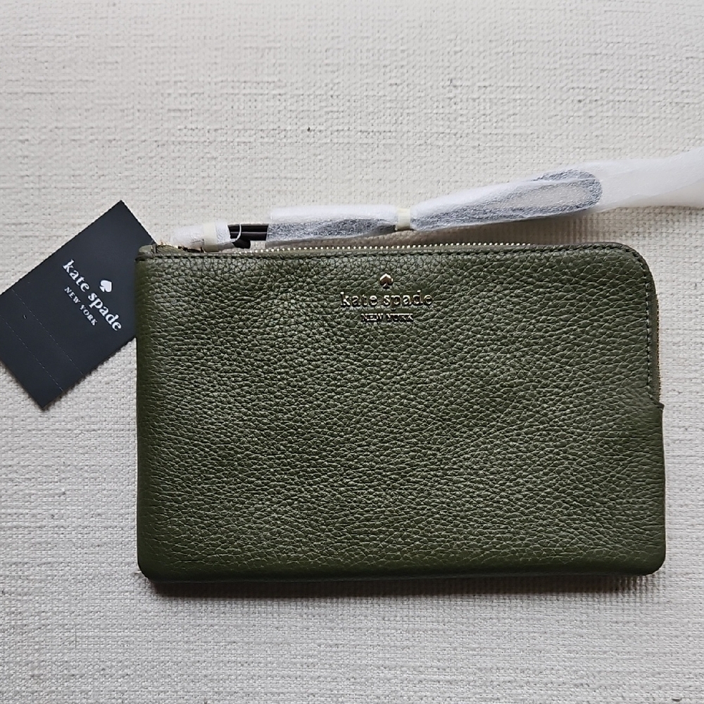 Kate Spade Olive Leather Pouch